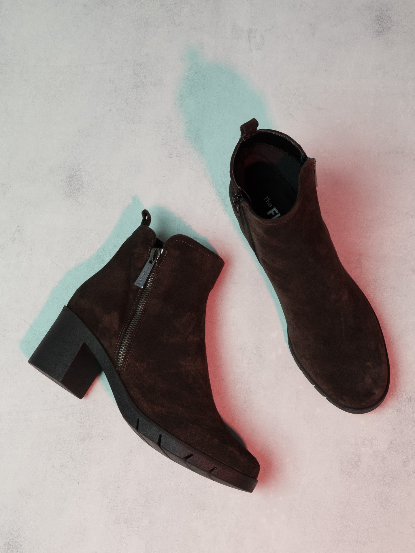 The Flexx Brown Zip Up Ankle Boots